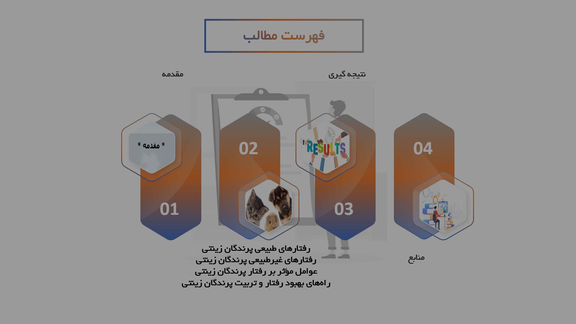 پاورپوینت رفتارشناسی پرندگان زینتی